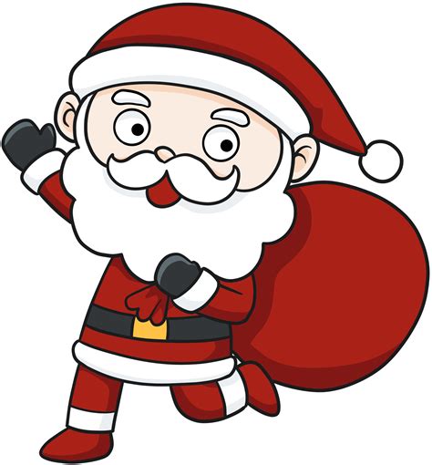 cute cartoon santa|More.